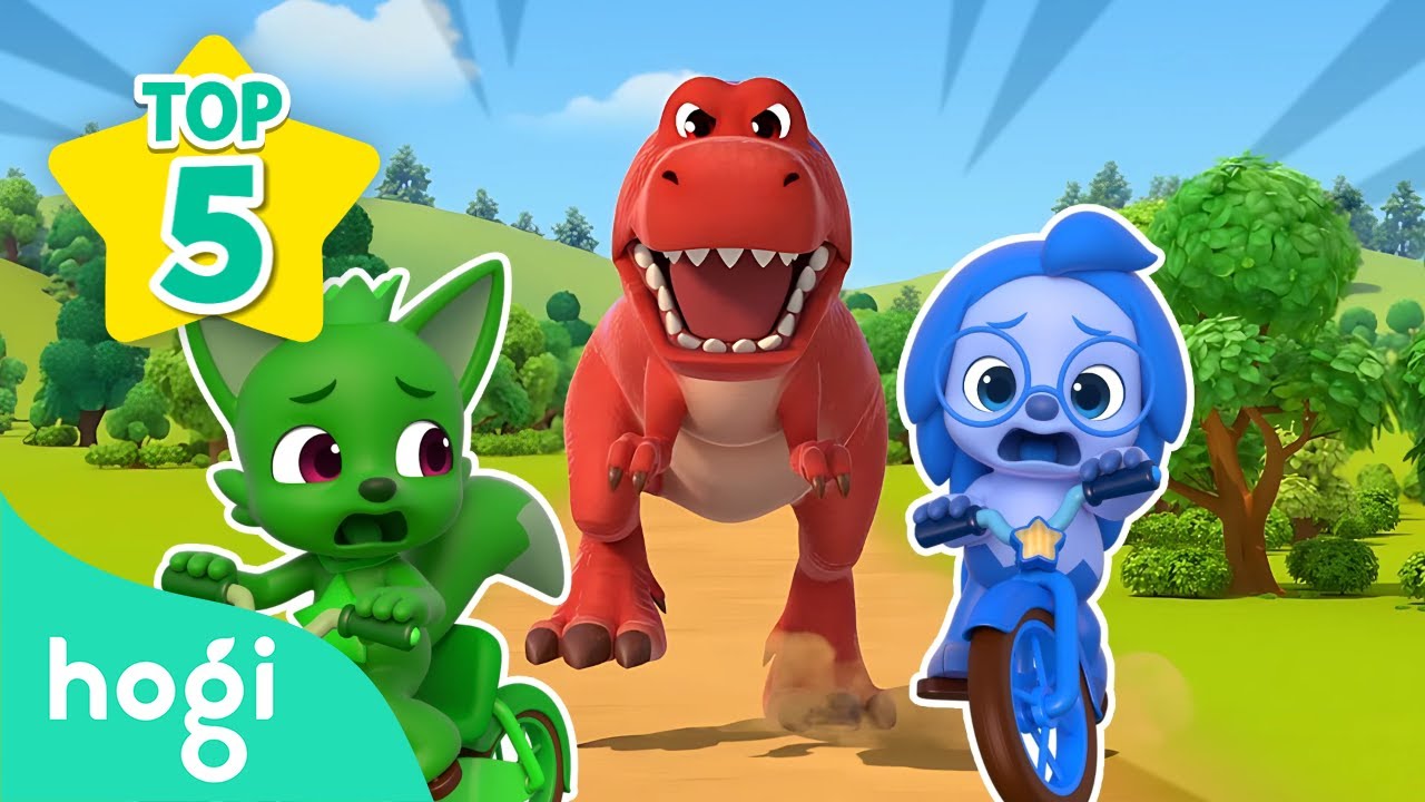 [TOP5] 😱 Roar! Dino Special 🦖｜Learn Colors and Sing Along with Dinosaurs｜Hogi Pinkfong img